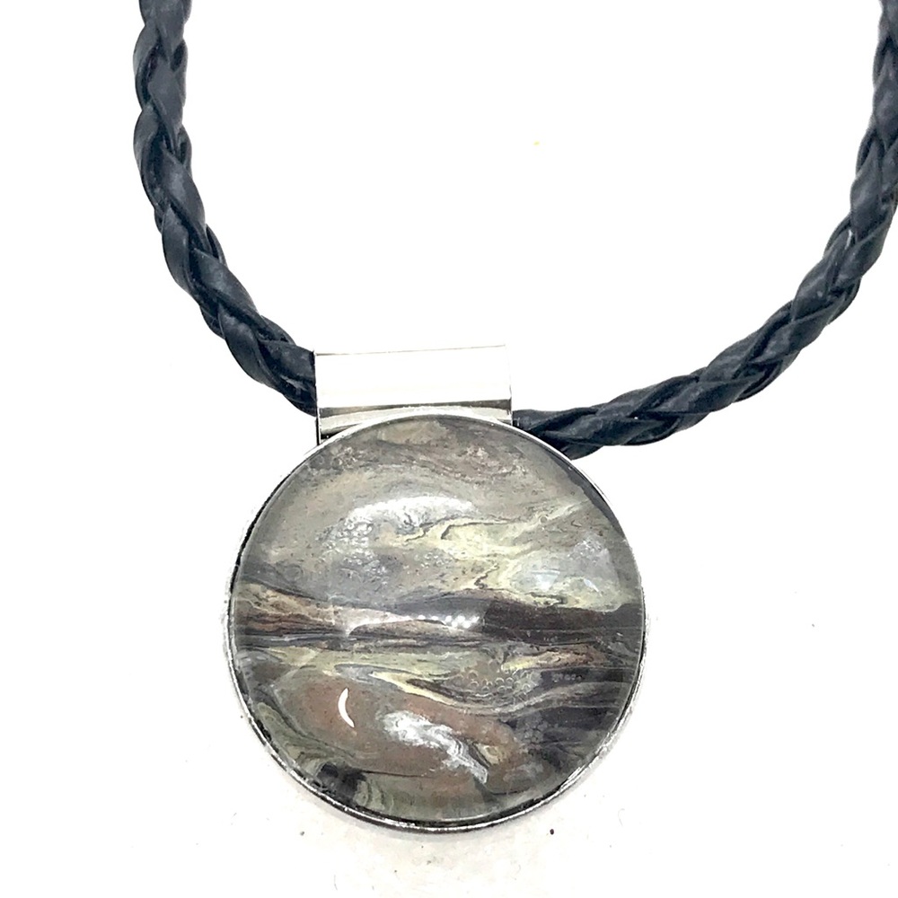 Necklace with handmade 20mm Snap Jewelry SN20 pendant